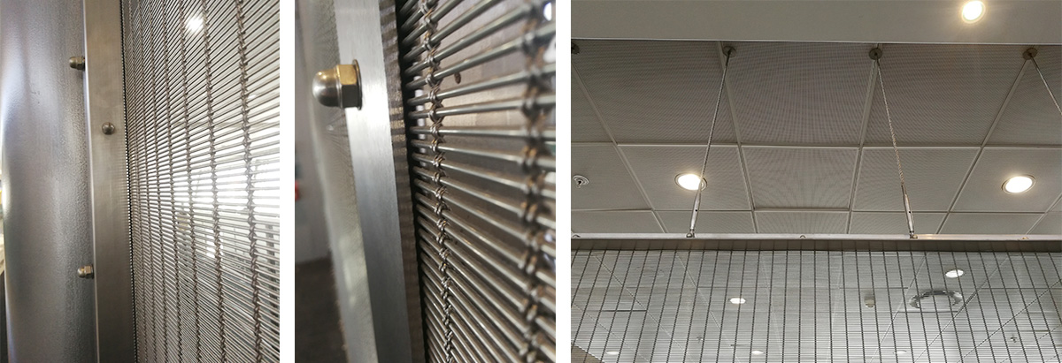 Decorative mesh used in the project of Johannesburg airport